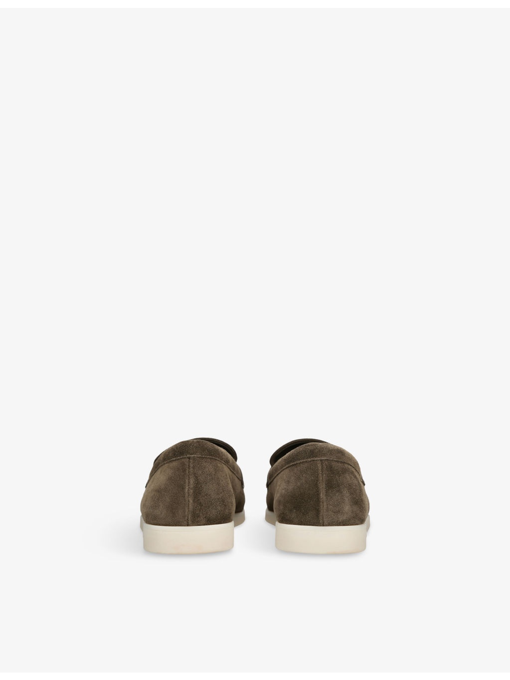 Saddle Slip-On Suede Loafers - 4