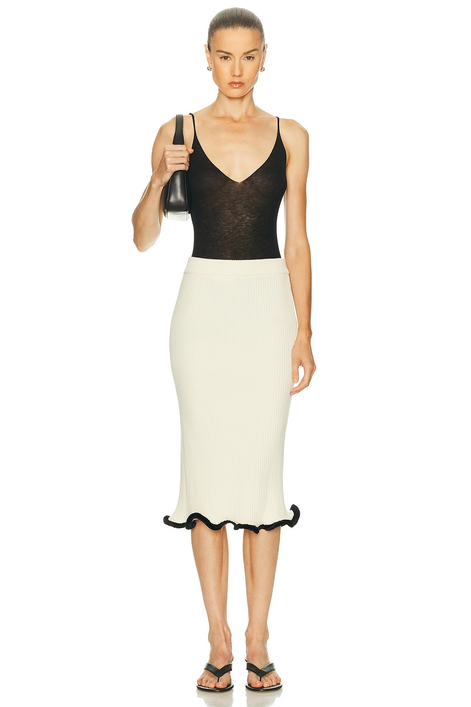 Velvet Frill Skirt - 5
