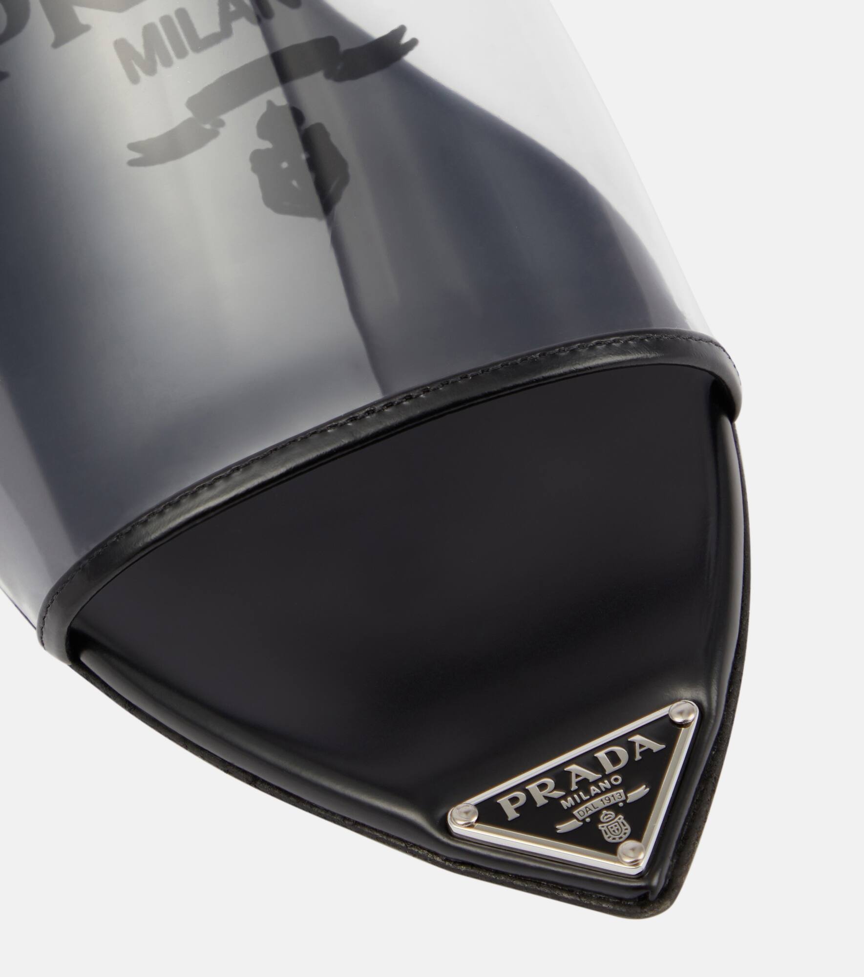 Leather-trimmed slides - 4
