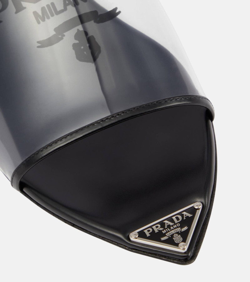 Leather-trimmed slides 4