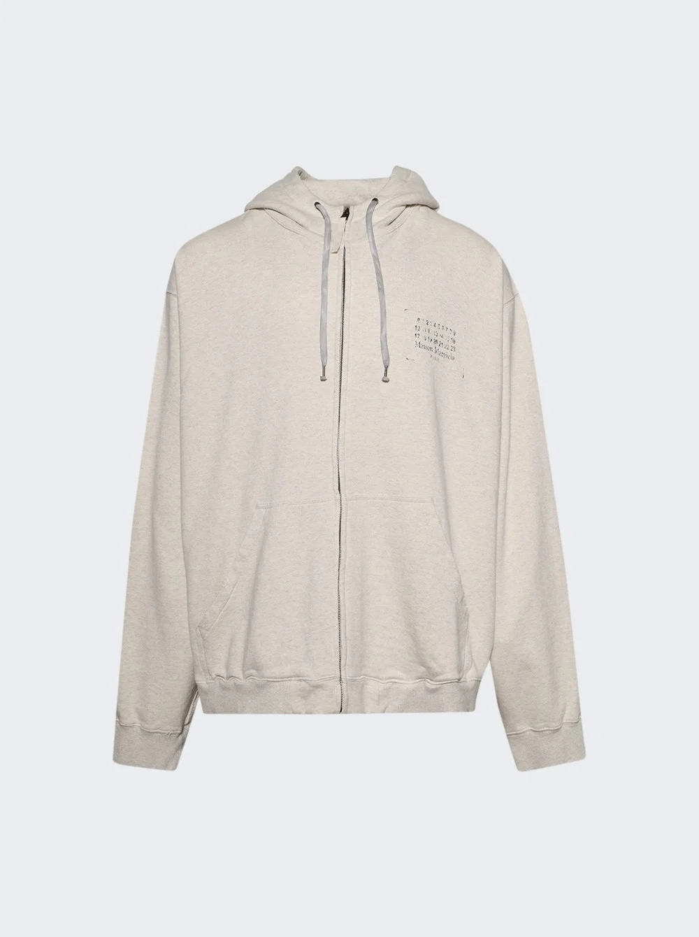 Sweat Jacket Ecru Melange - 1