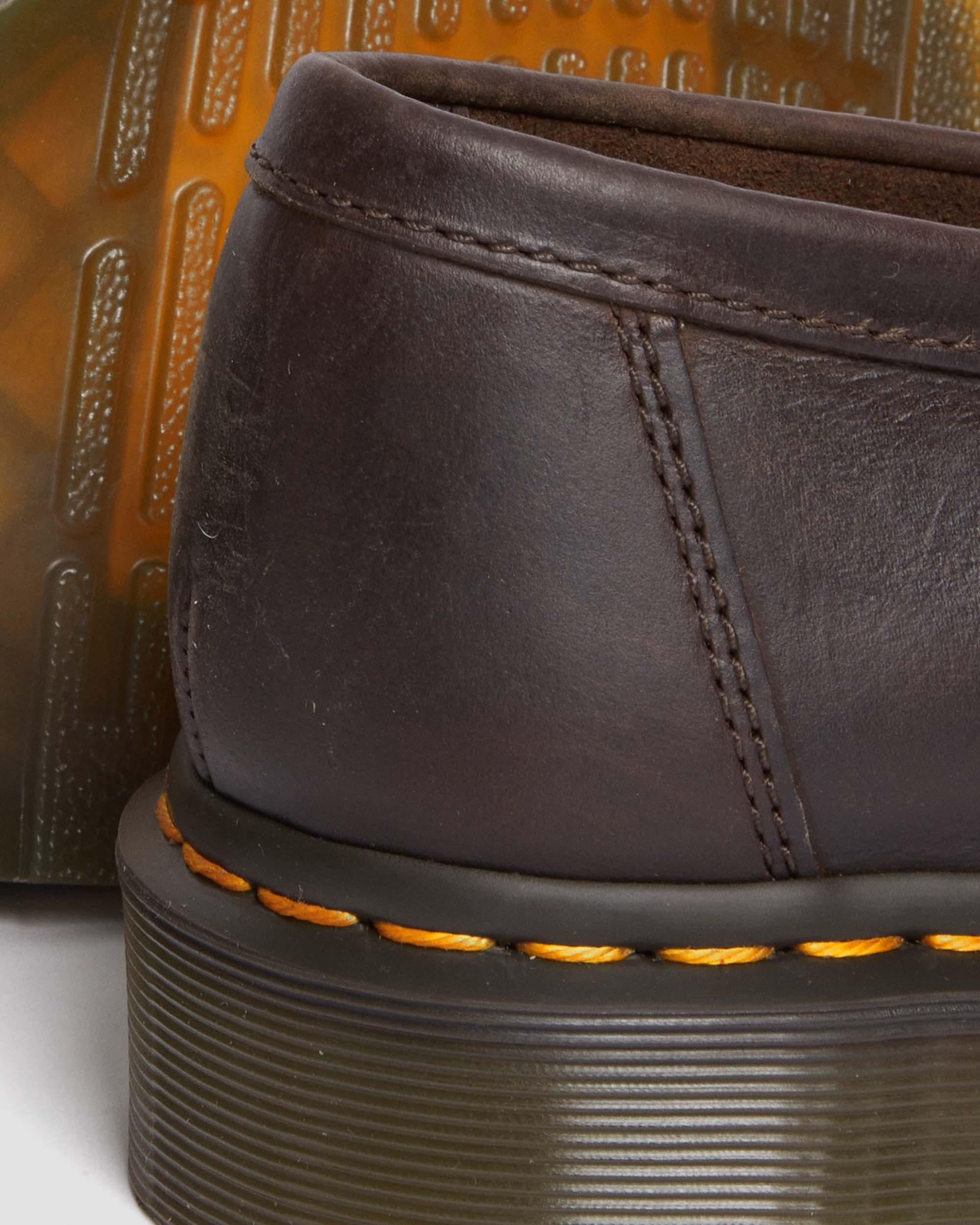 Adrian Crazy Horse Leather Tassel Loafers - 4