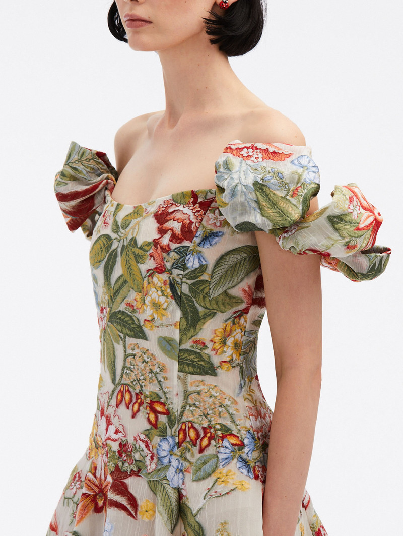 DEGRADÉ FLORA & FAUNA 오프 쇼어 GOWN 4