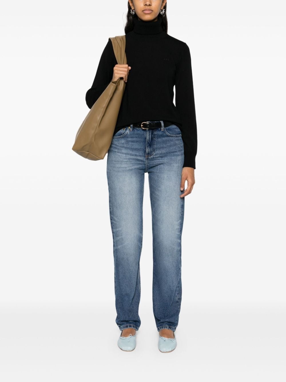 Kylie mid-rise straight-leg jeans - 2