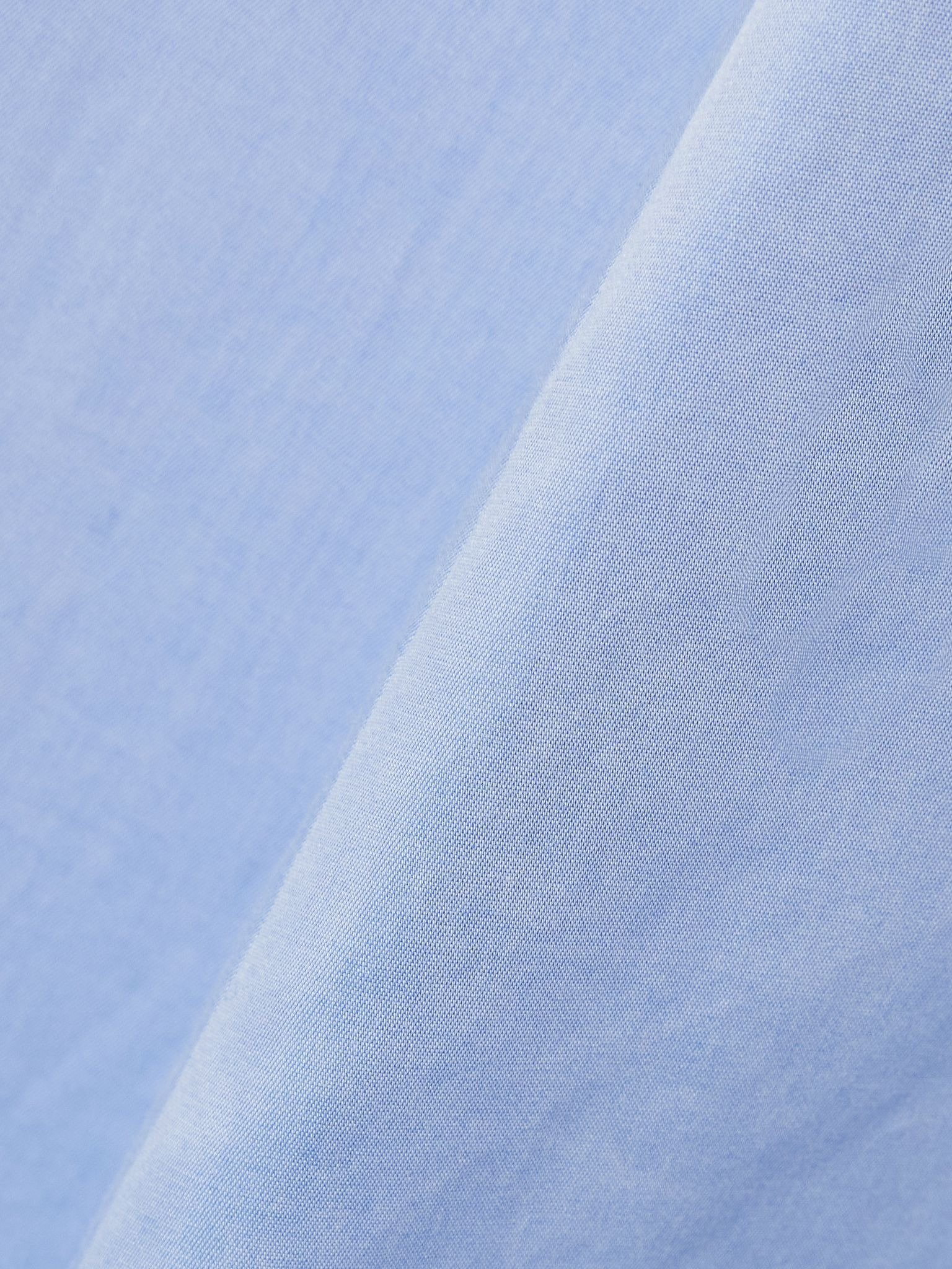 Aniela gathered cotton-poplin maxi dress Blue - 4