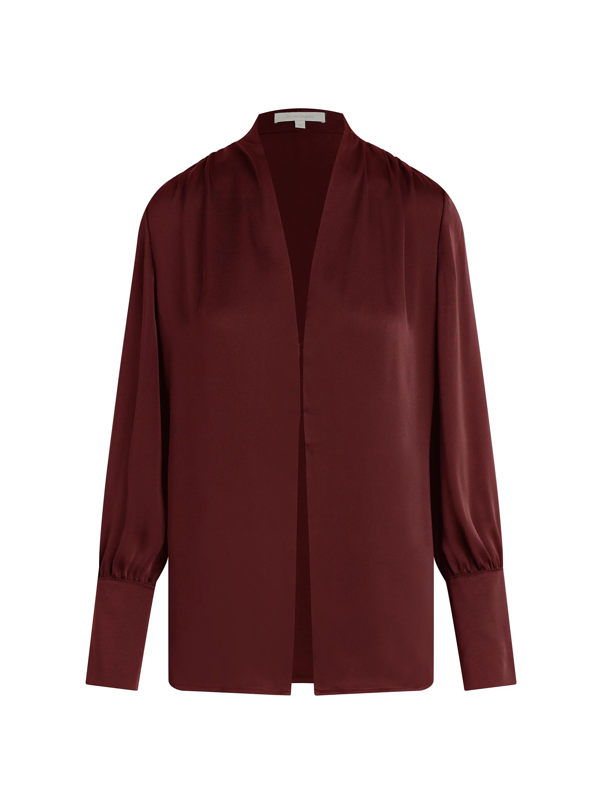 Women's Izzy Satin Top - Vino - 1