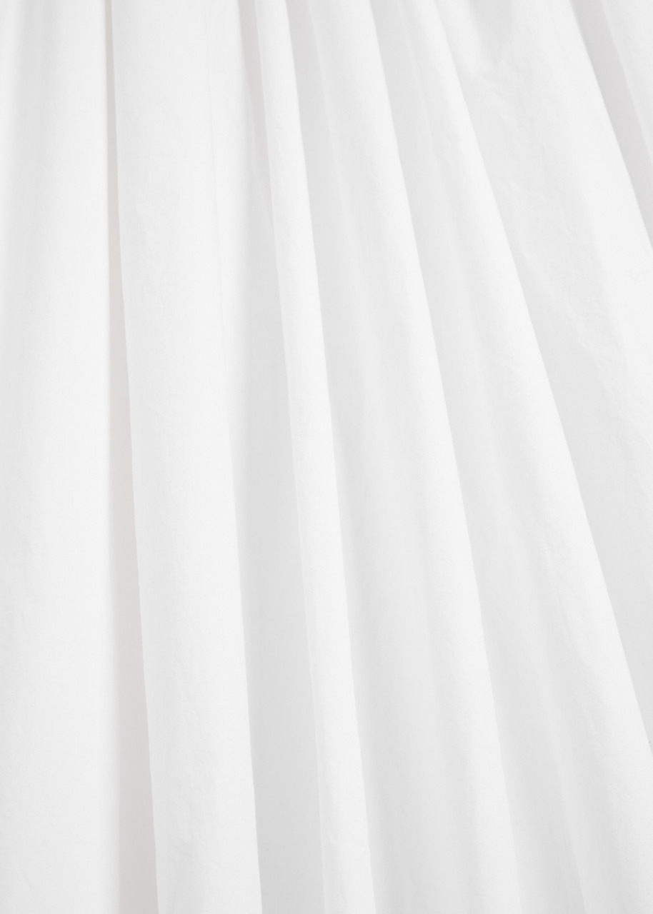 Armarium Nora Pleated Cotton-poplin Maxi Dress - 5
