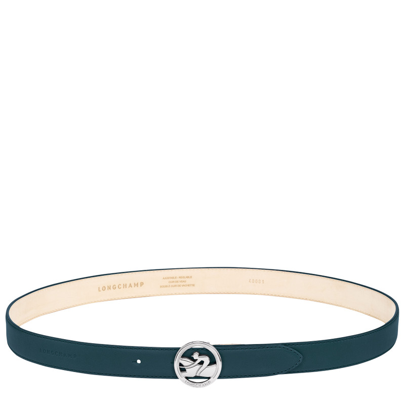 La Médaille Longchamp Ladies' belt Ink blue - Leather 1
