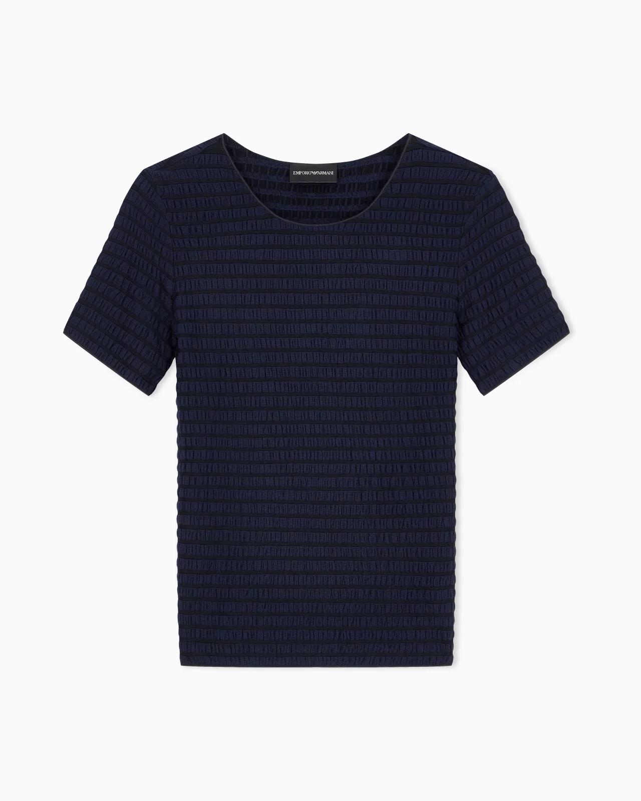 SLIM-FIT STRIPED JACQUARD JERSEY SHIRT SIGNATURE CAPSULE - 1