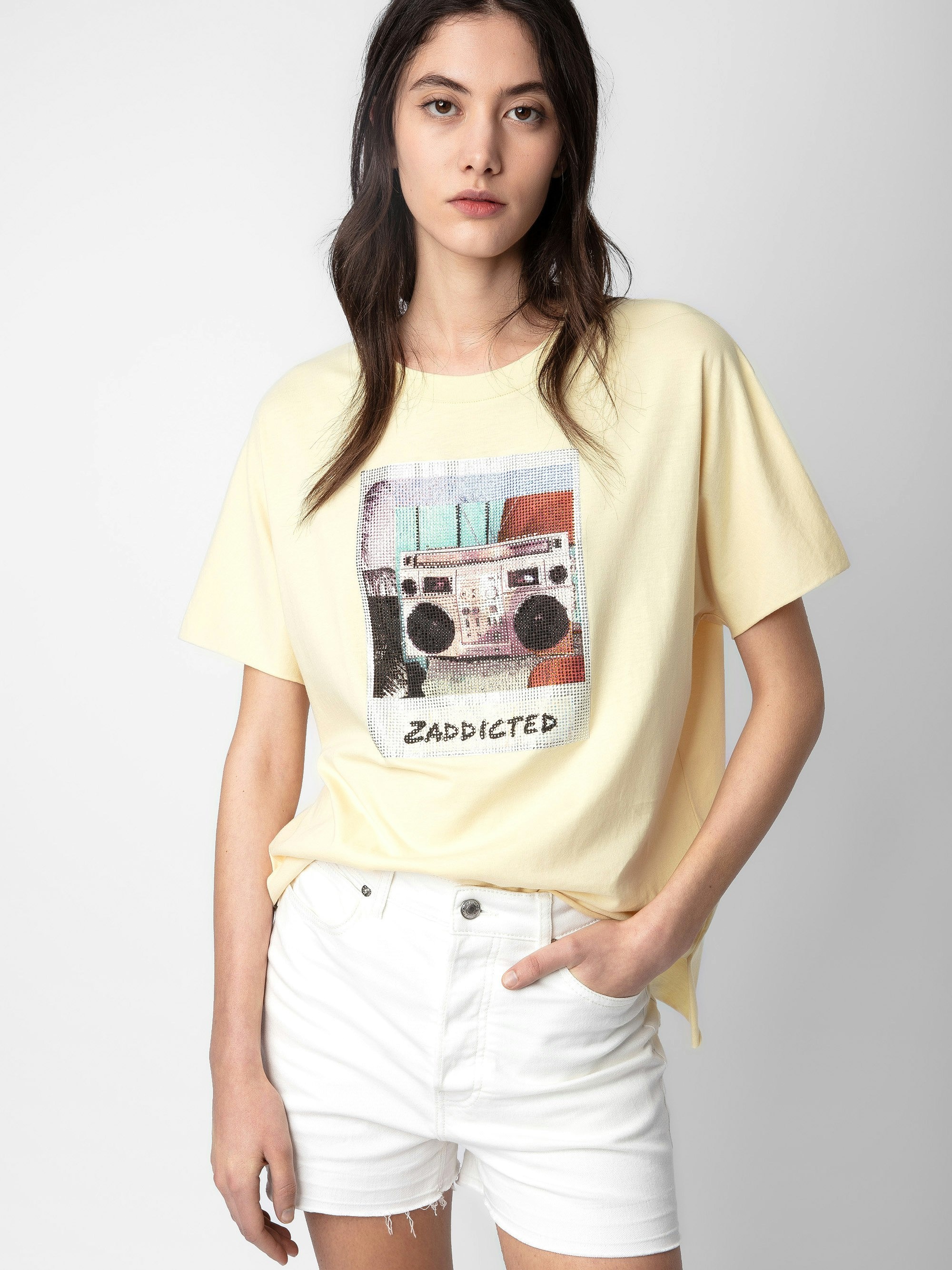 Tommer Diamanté Photoprint T-shirt - 6