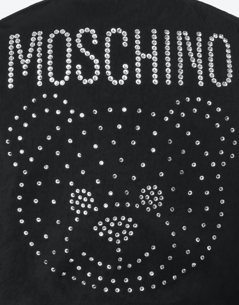 CRYSTAL TEDDY HEAVY NYLON BOMBER 4