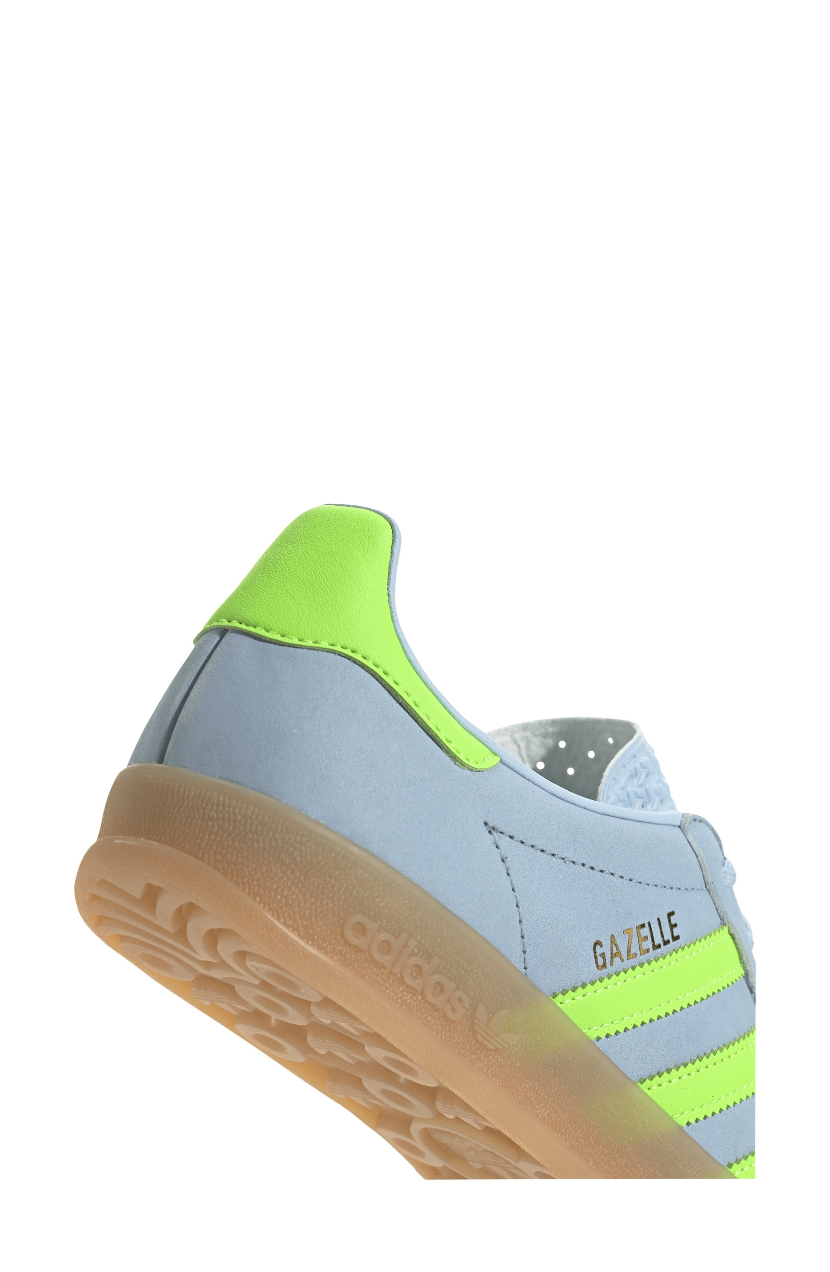 adidas Gazelle Indoor Sneaker in Clear Sky/Solar Green/Gum 3 at Nordstrom - 9
