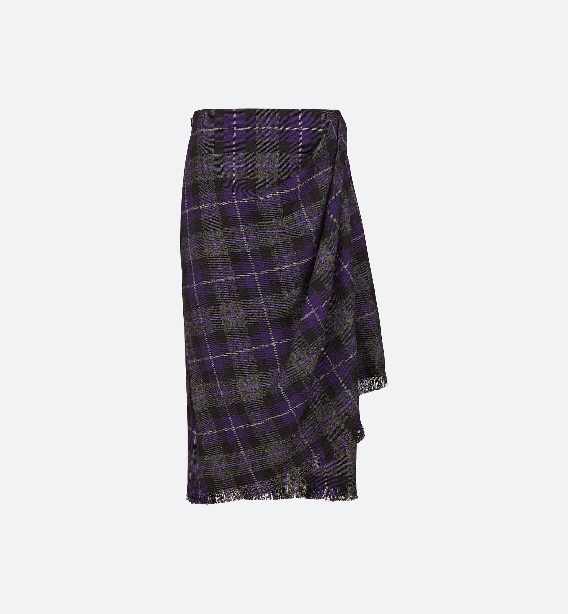 Mid-Length Draped Skirt - 1