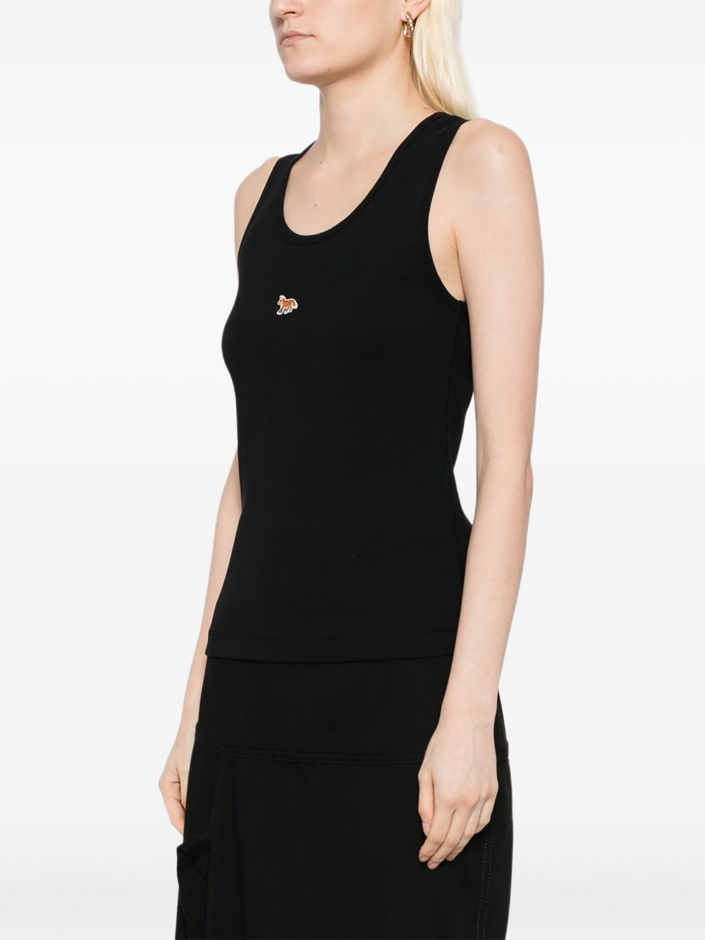fox-embroidered tank top - 3