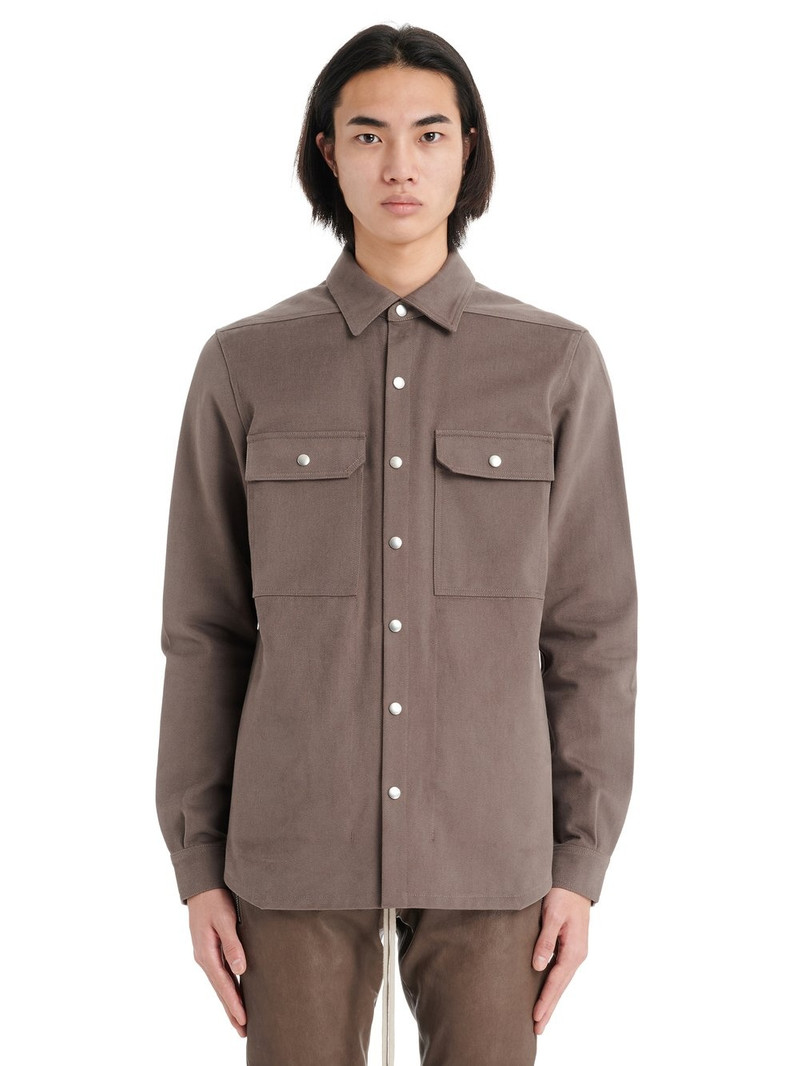 Gray Press-Stud Shirt 1