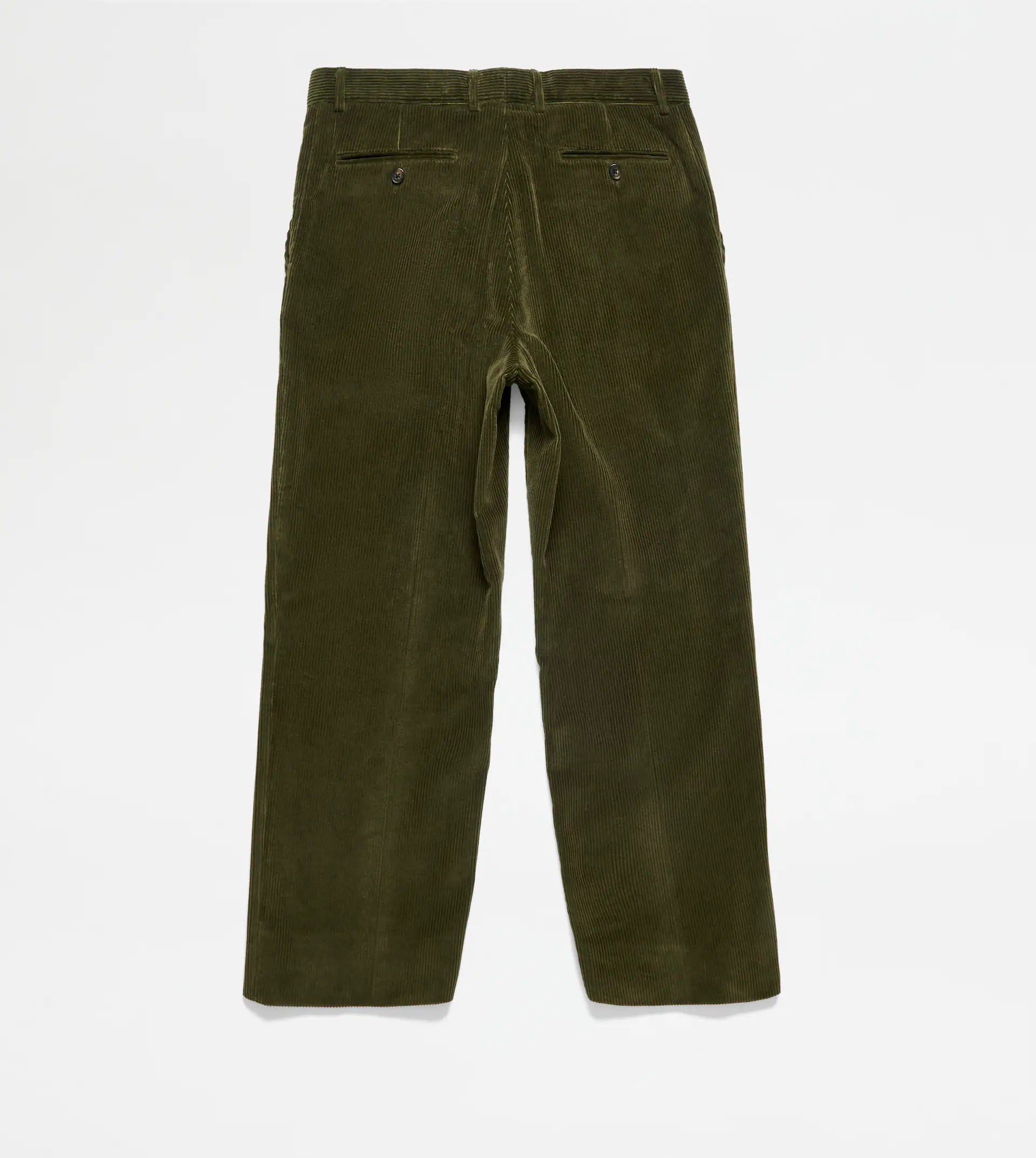 BAGGY TROUSERS IN VELVET - GREEN - 7