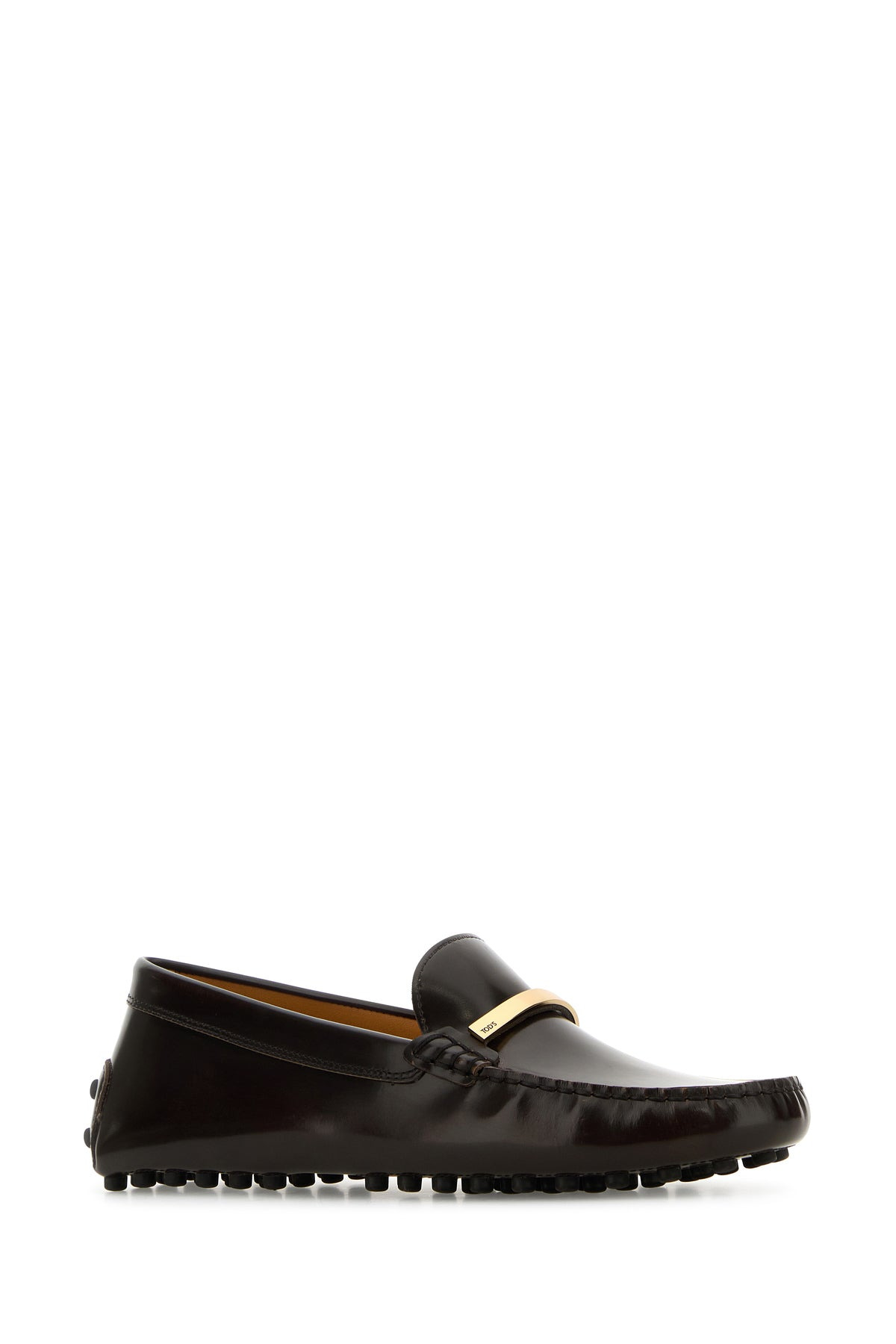 Brown leather loafers - 2