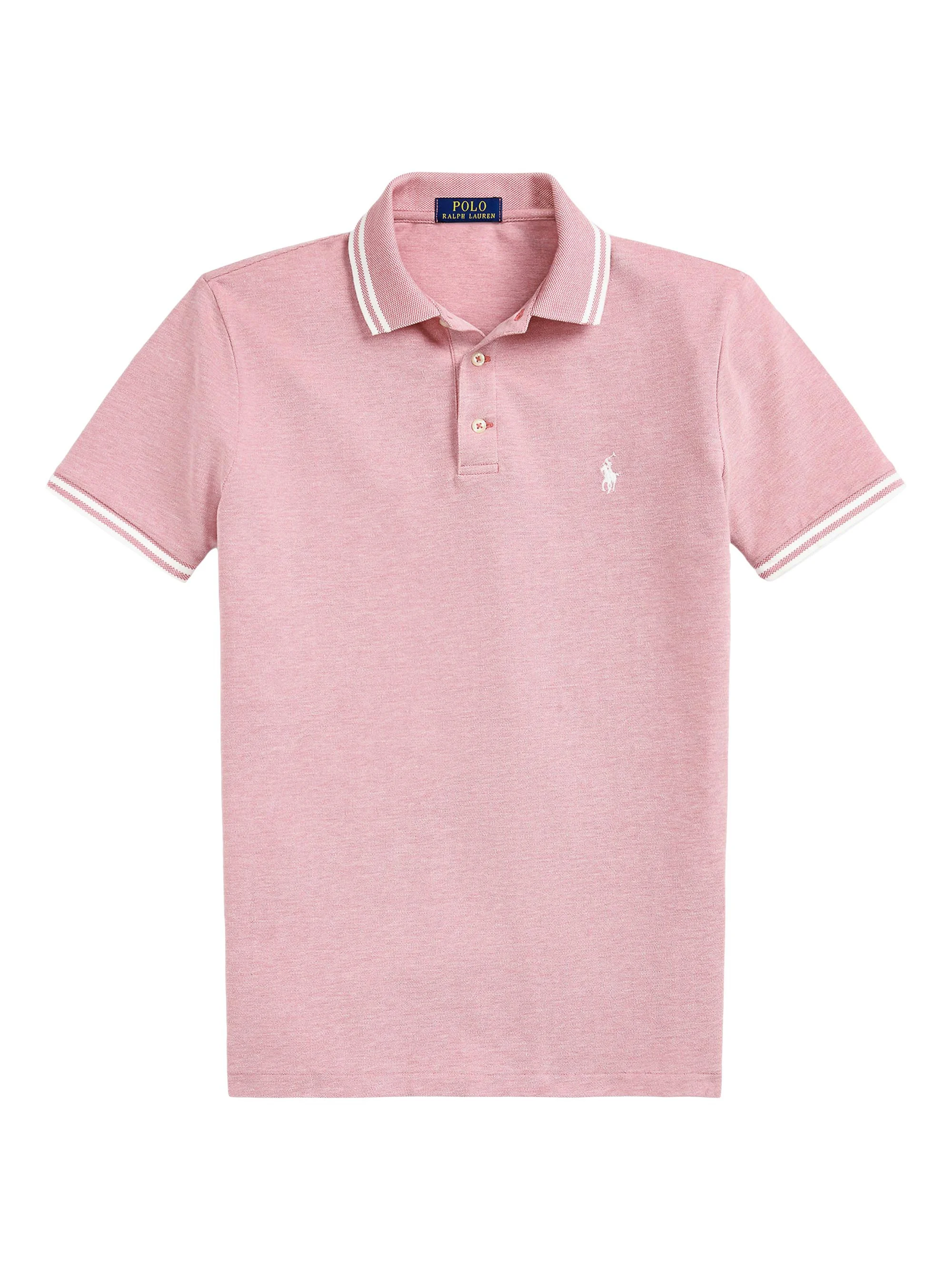 Men's Stretch Mesh Polo Shirt - Adirondack Berry White - 1