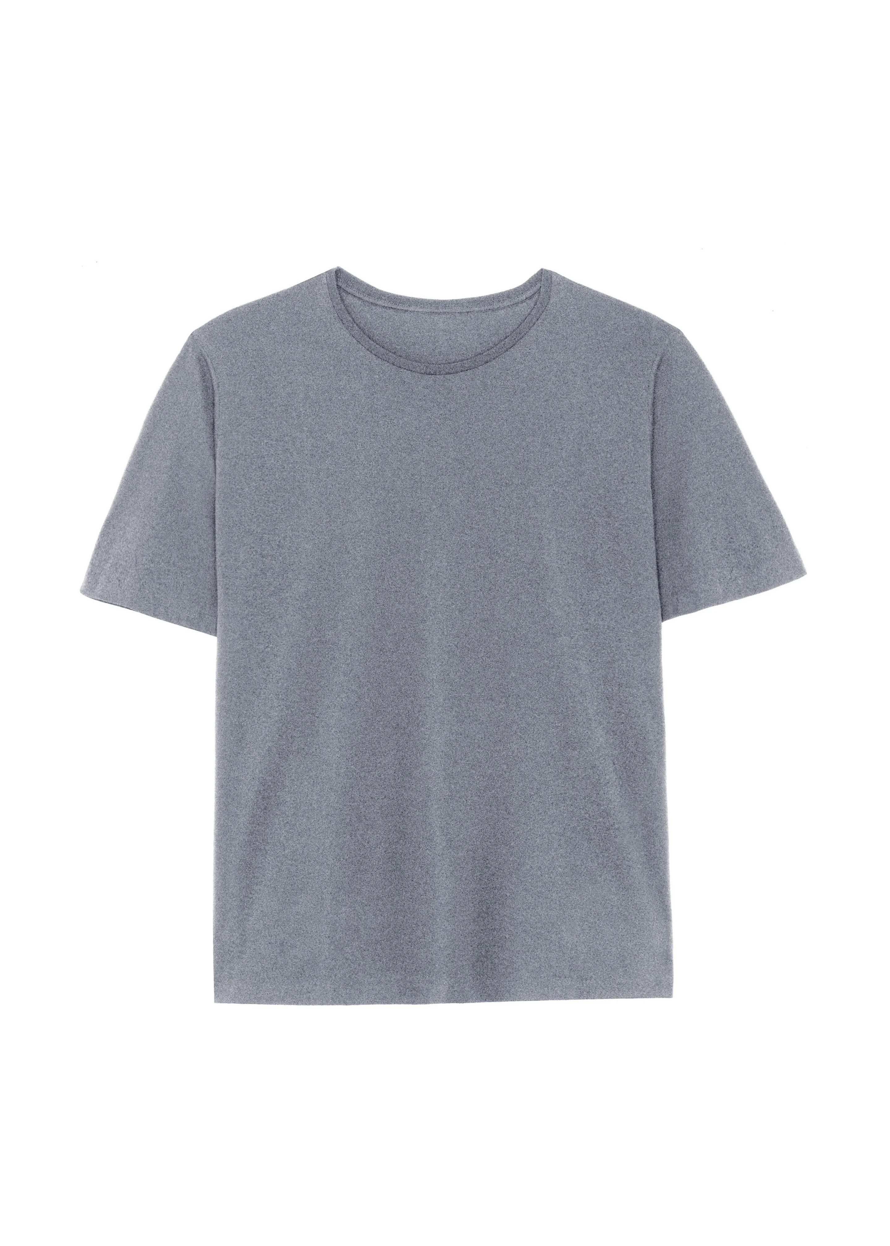 Harper Soft Organic T-Shirt - Dark Grey Melange - 1