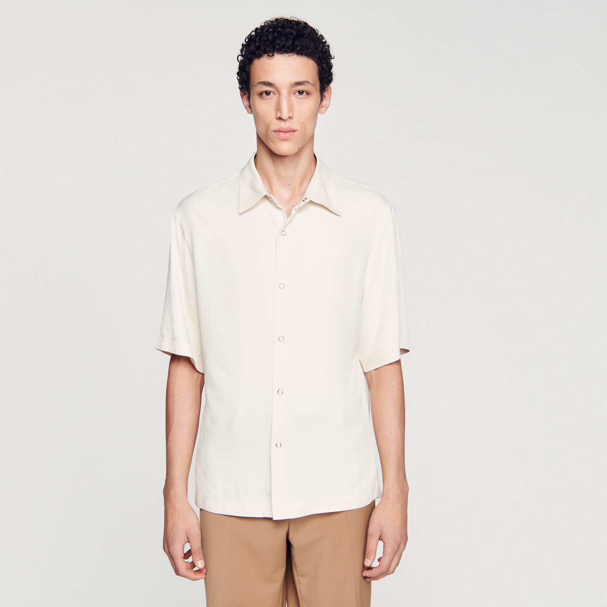 BUTTON-FRONT SHIRT - 5