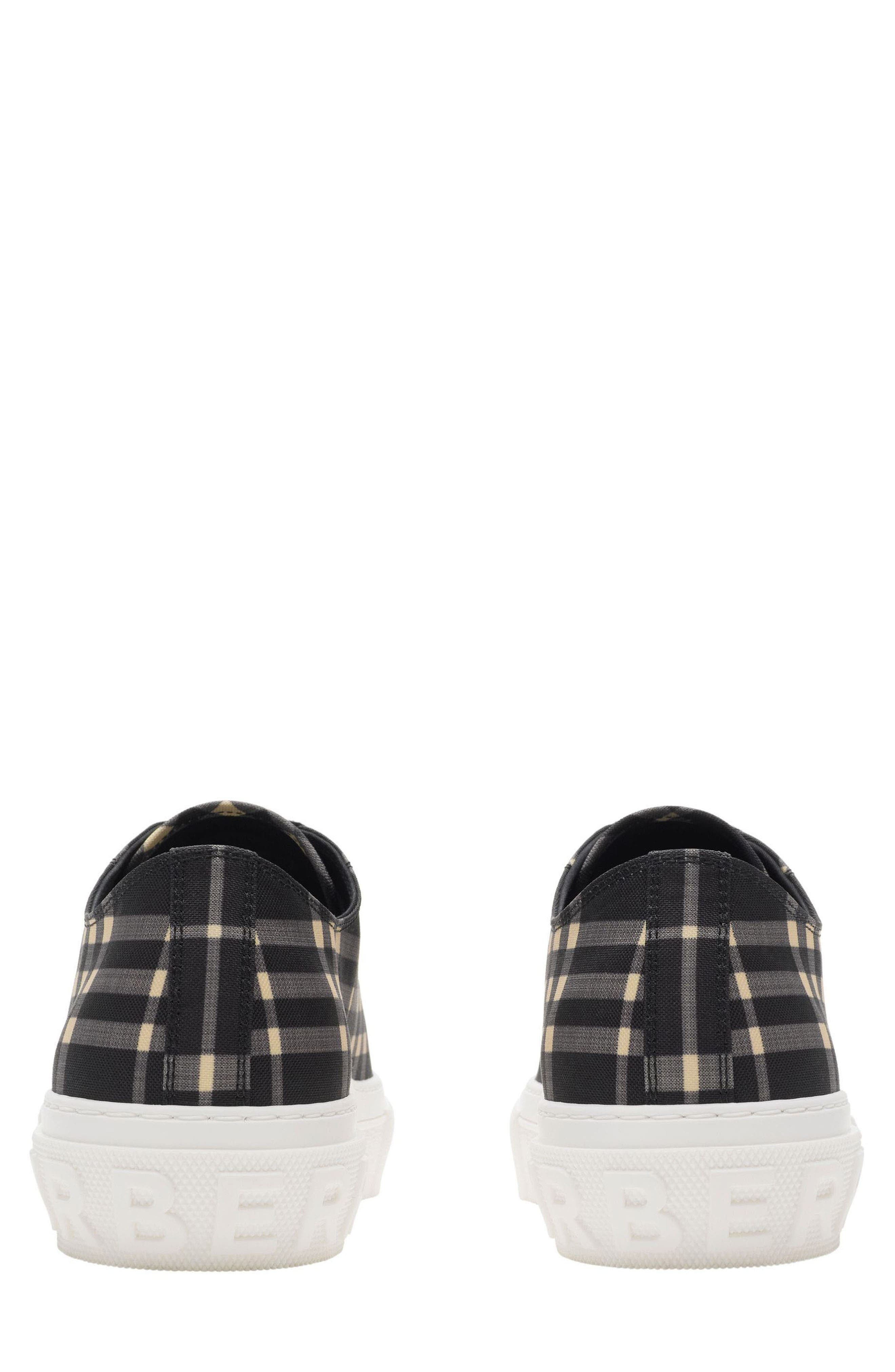 burberry Jack Check Low Top Sneaker in Black/Calico Check at Nordstrom - 5