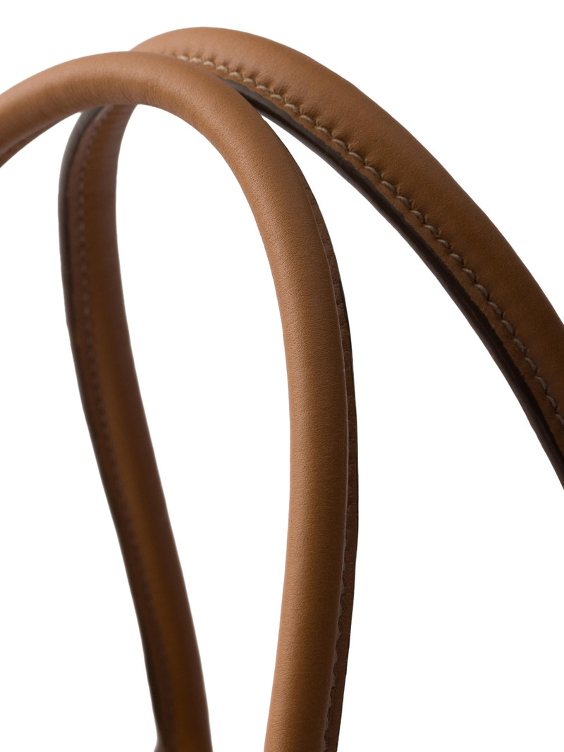 Women's Leather Top-Handle Bag - Brown 6