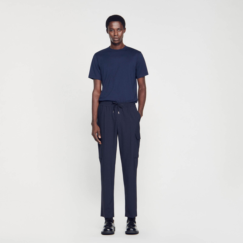 Sandro Elasticated cargo trousers outlook