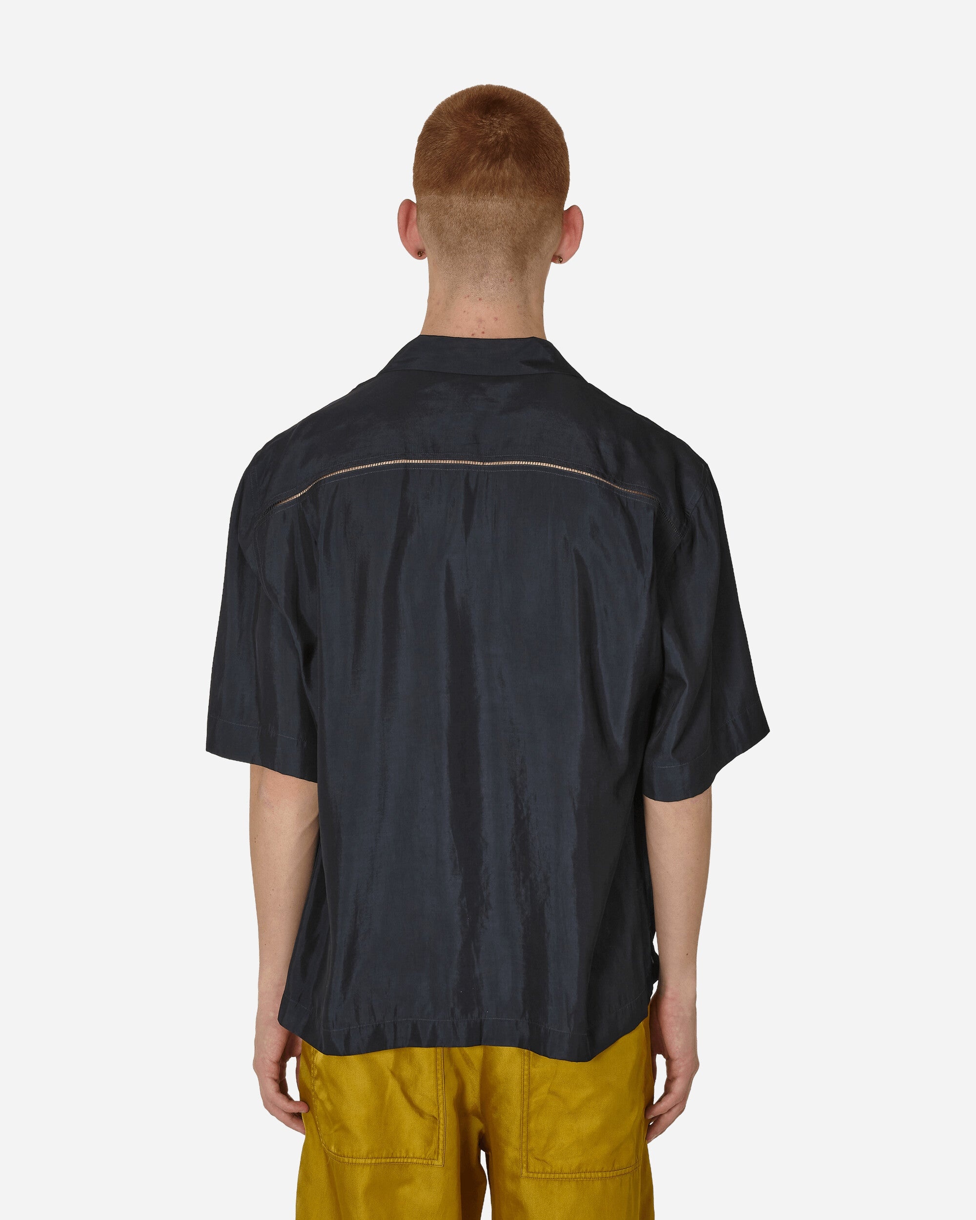 Panelled Shortsleeve Shirt Anthracite - 3