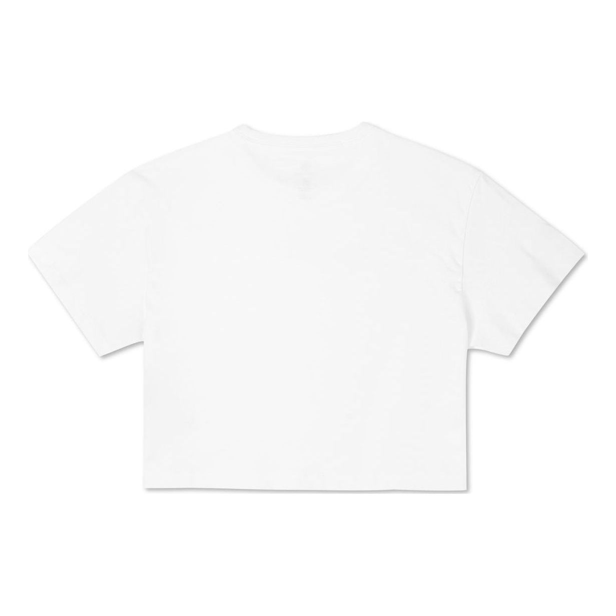 (WMNS) Converse Puff Wordmark T-Shirt 'White Black' 10021656-A05 - 2