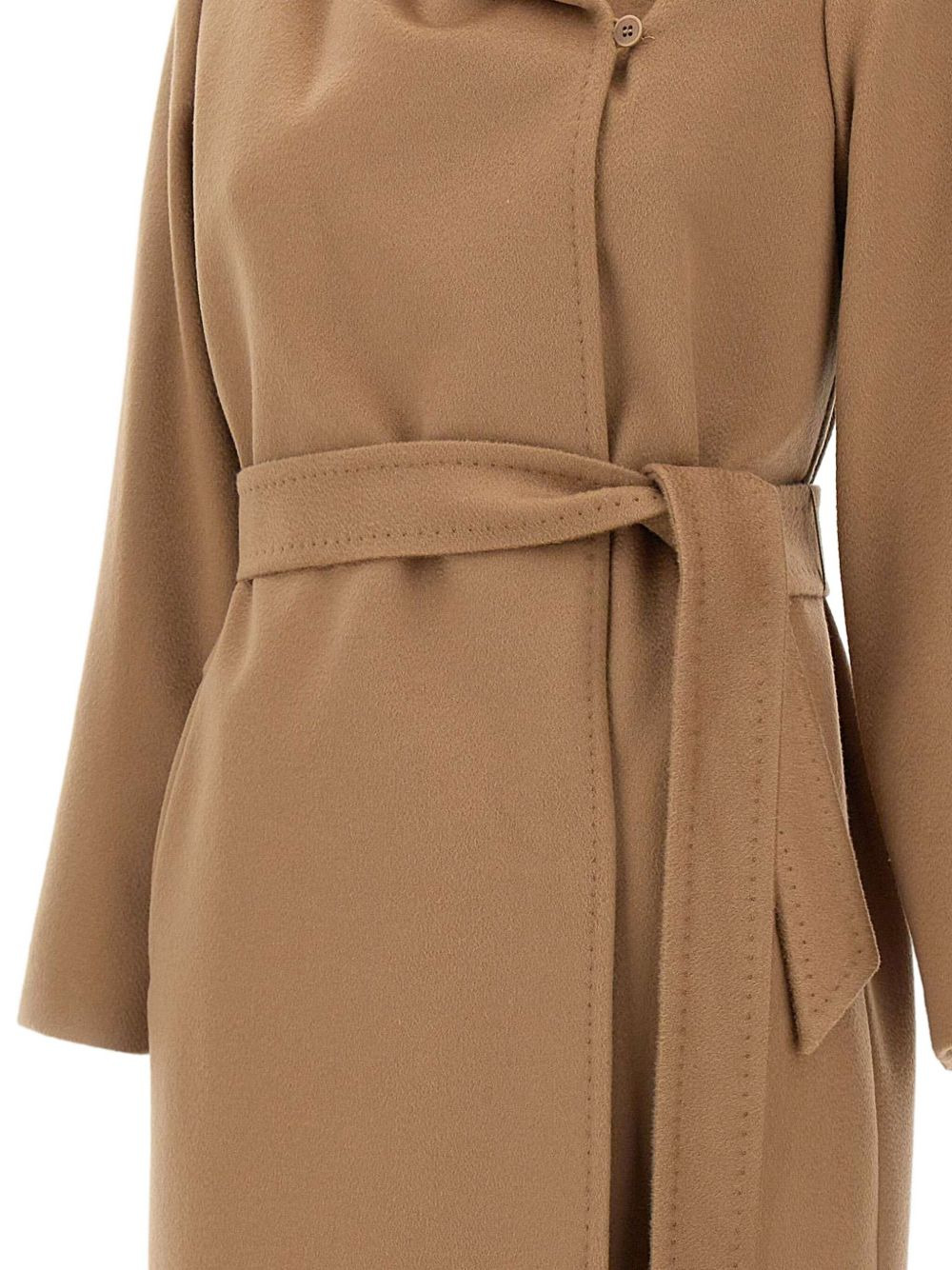 belted wool double-breasted coat - 5