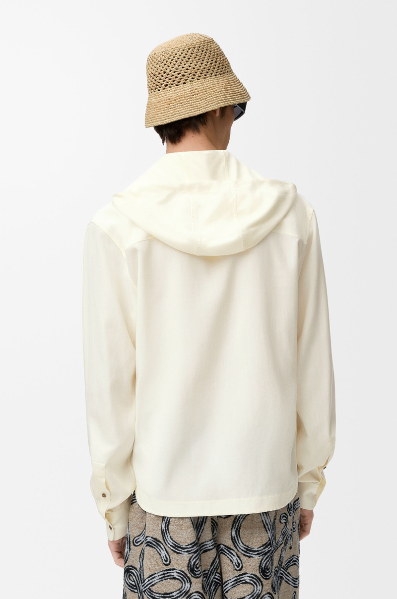 Hooded shirt in lyocell 4