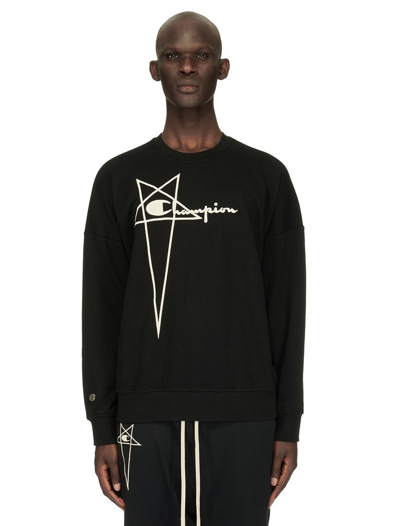 + Champion Embroidered Organic Cotton-Jersey Sweatshirt - 1