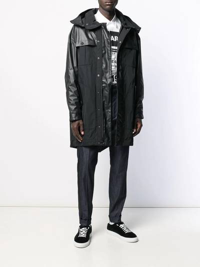 DSQUARED2 mixed material parka outlook