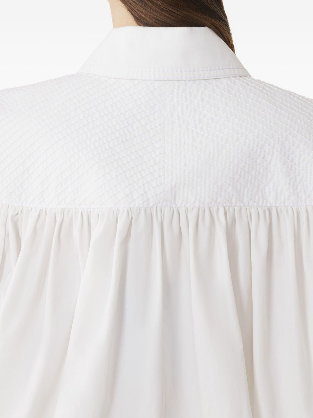puffed-sleeve cotton blouse - 5