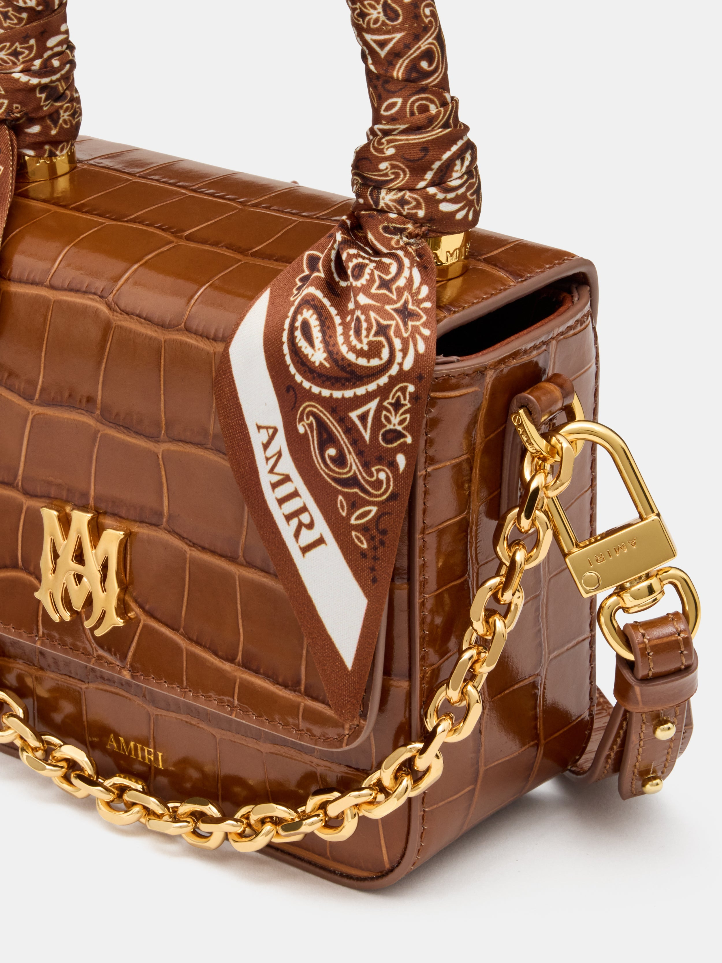 WOMEN'S CROC EMOSSED MICRO MA BAG - 4