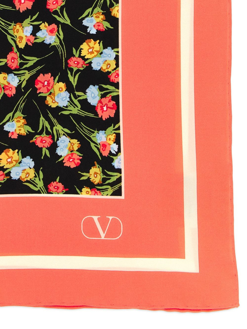 Valentino floral-print scarf outlook