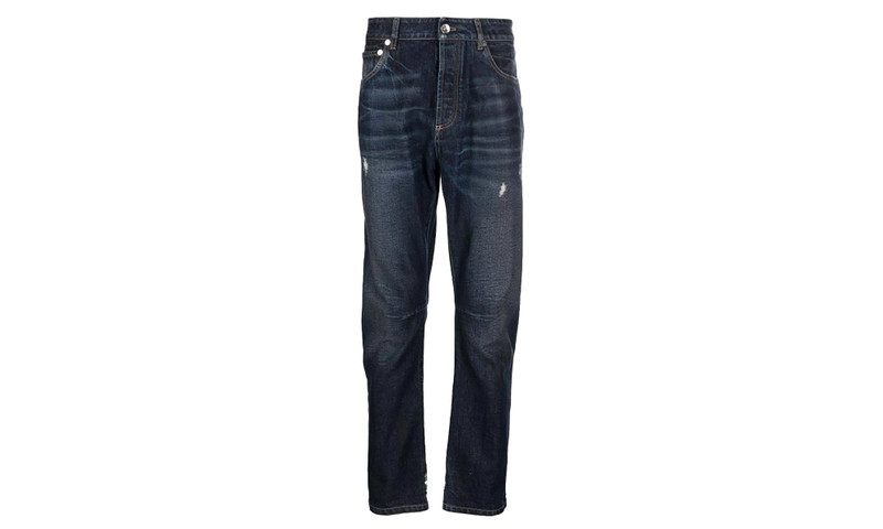 Distressed Denim Jeans "Dark Wash" BRUN214 1