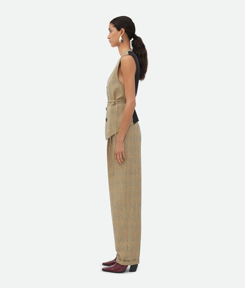 Bottega Veneta Prince Of Wales Wool Gilet outlook
