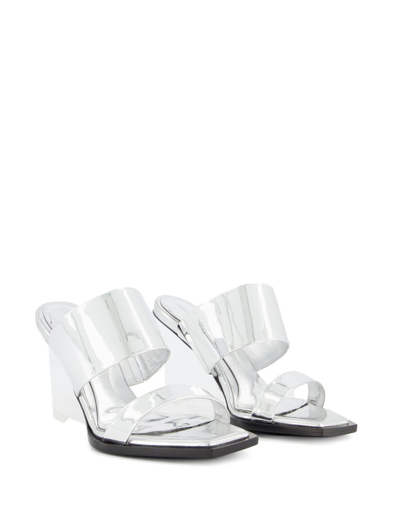 Alexander McQueen square-toe wedge-platform sandals outlook