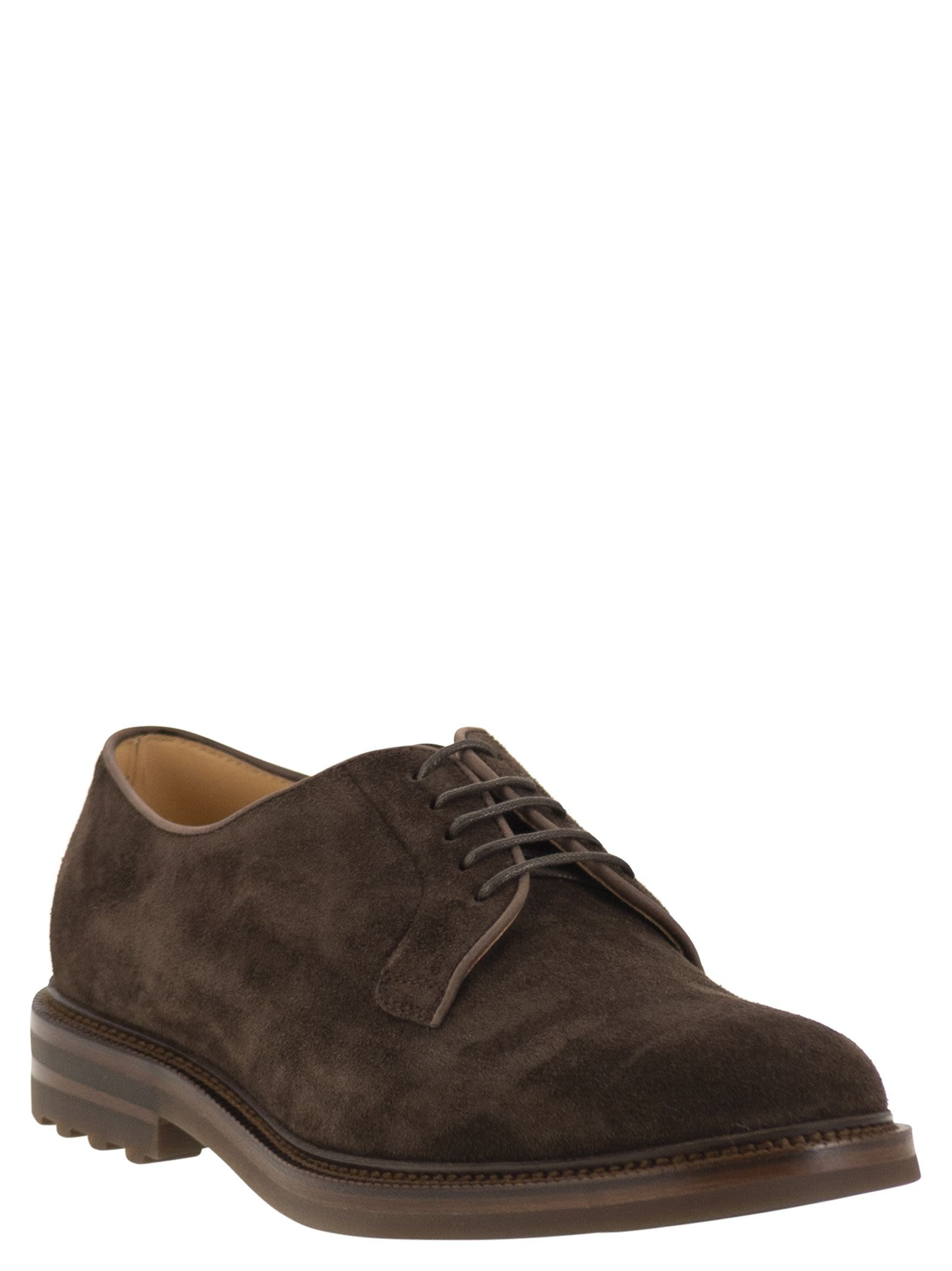 Brunello Cucinelli Men Derby Camoscio Corvino - 2