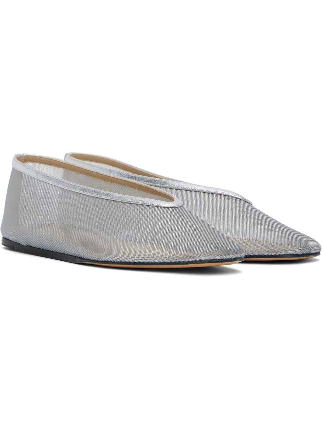 Silver Luna Ballerina Flats - 4