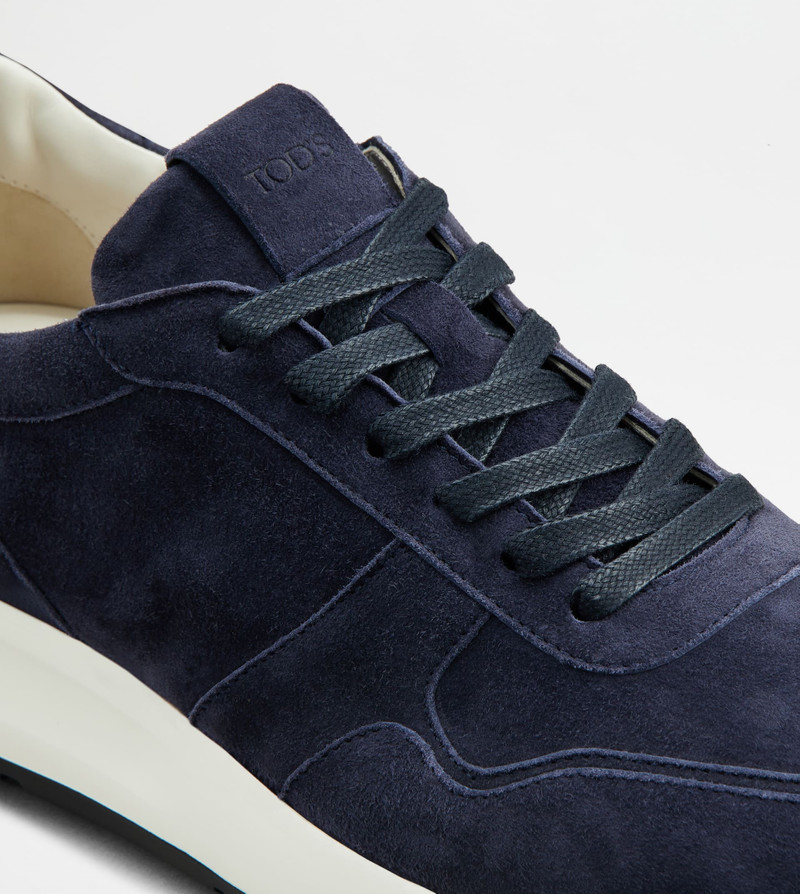 SNEAKERS IN SUEDE - BLUE 5