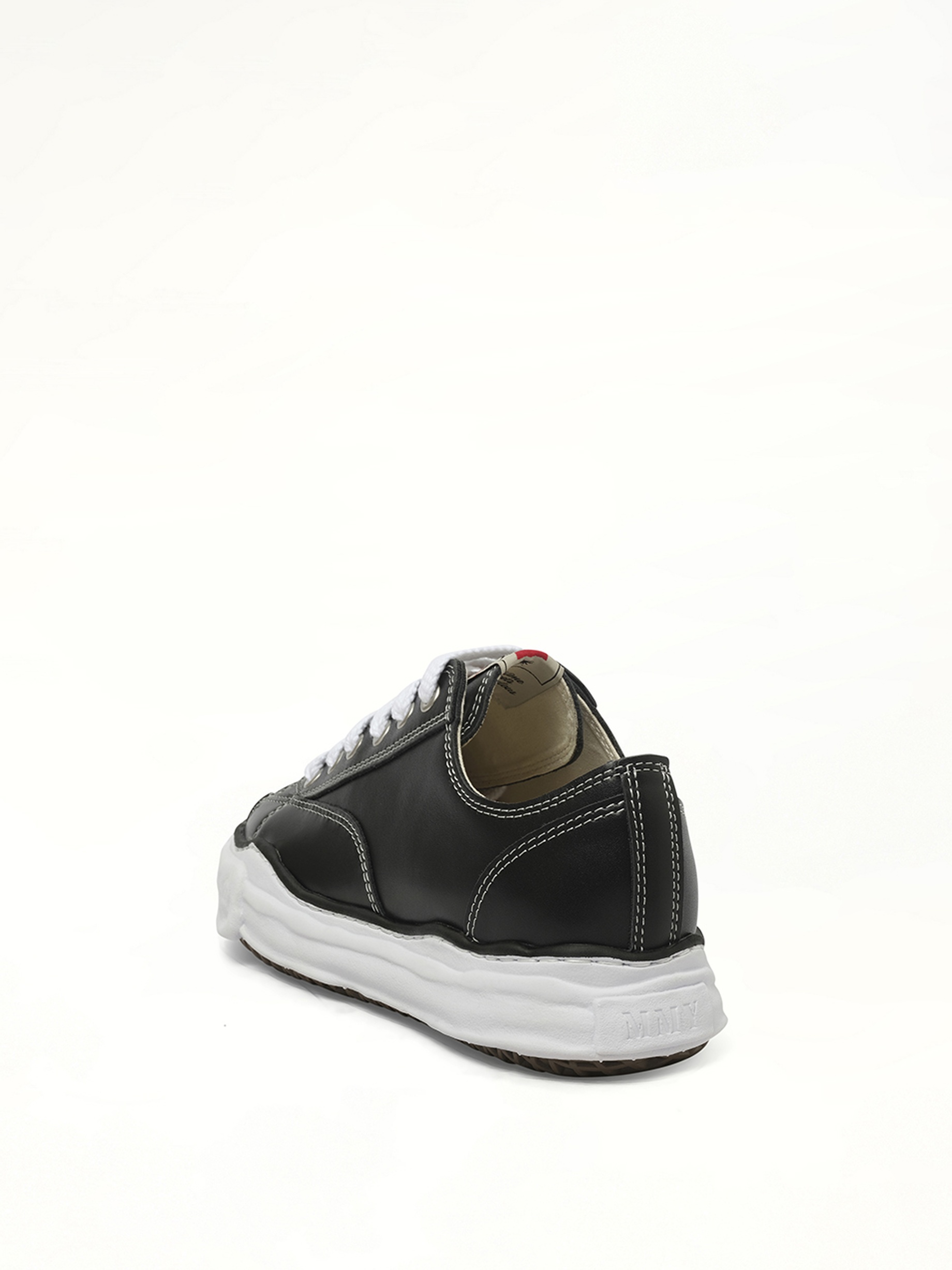 Peterson OG Leather Low Sneaker in Black/White - 4