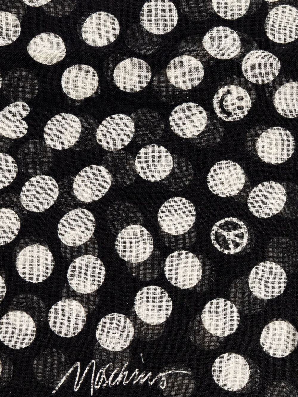 polka-dot pattern scarf - 3