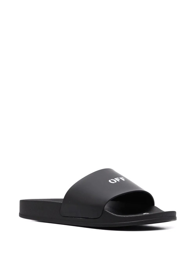 Off-White logo-print pool slides outlook