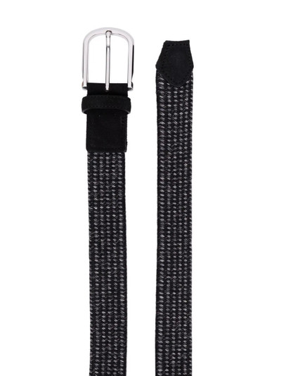 Canali knitted buckle belt outlook