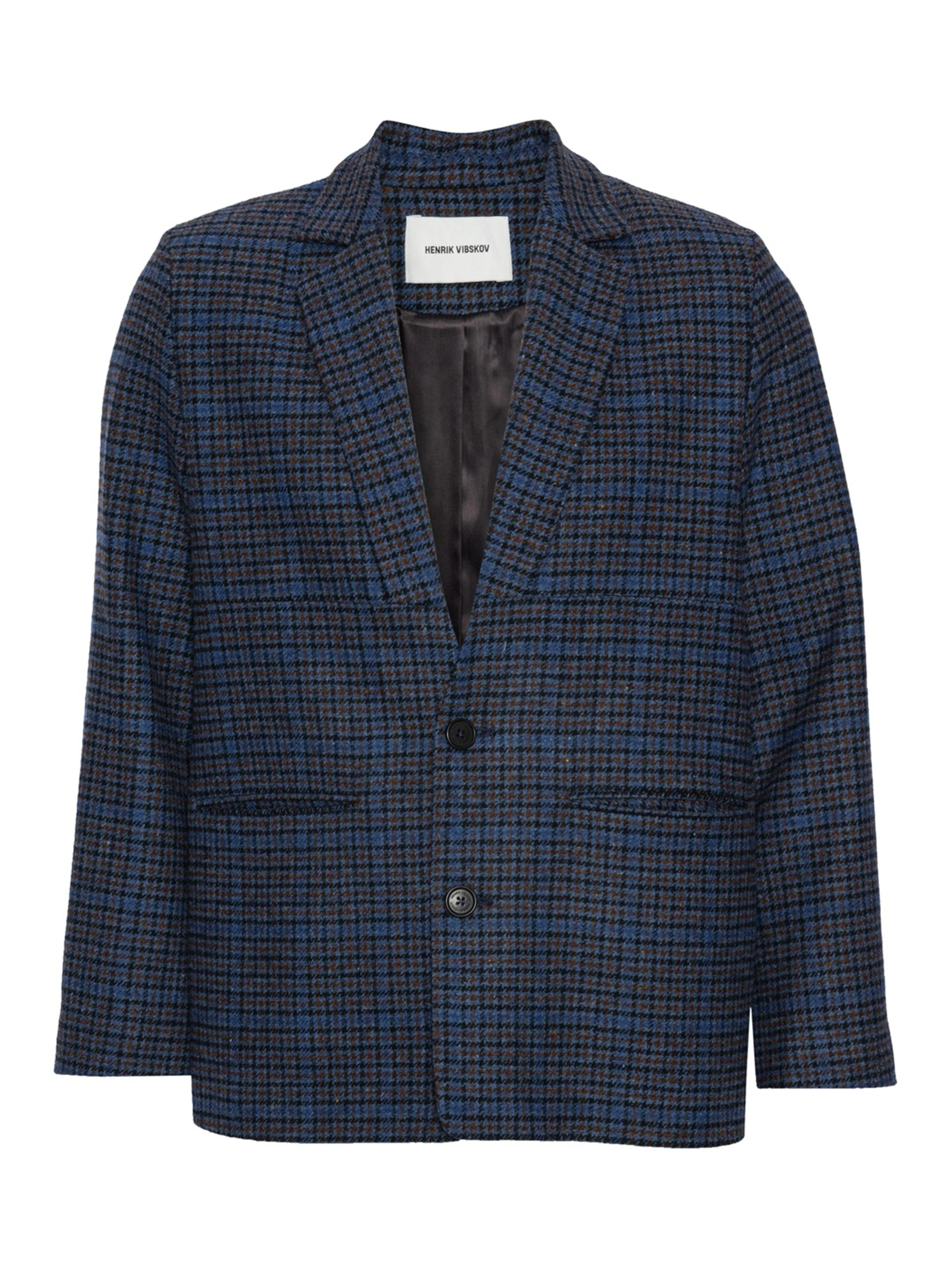 LONELY BLAZER - BLUE WOOL CHECKS - 1