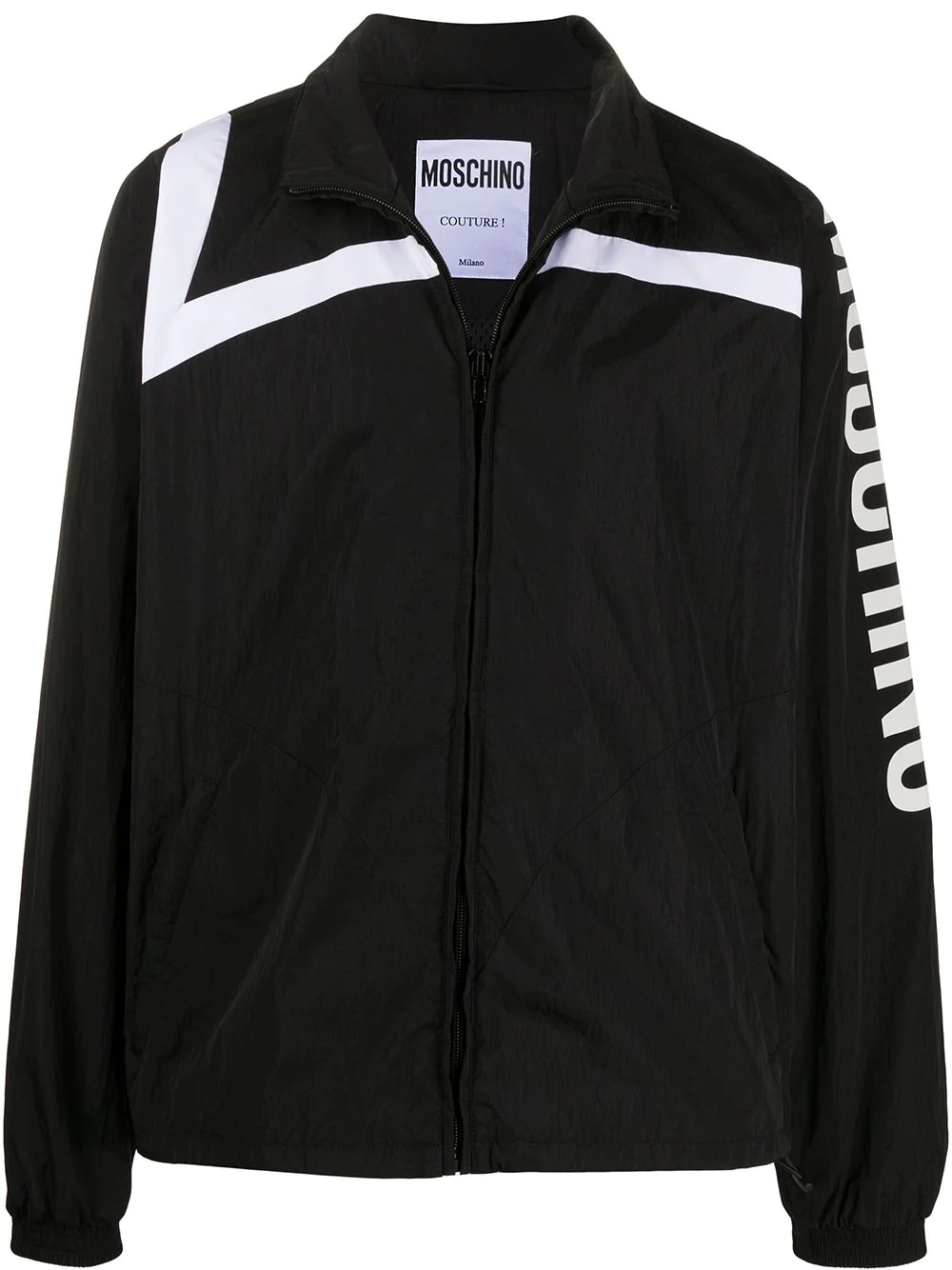 logo-print track jacket - 1