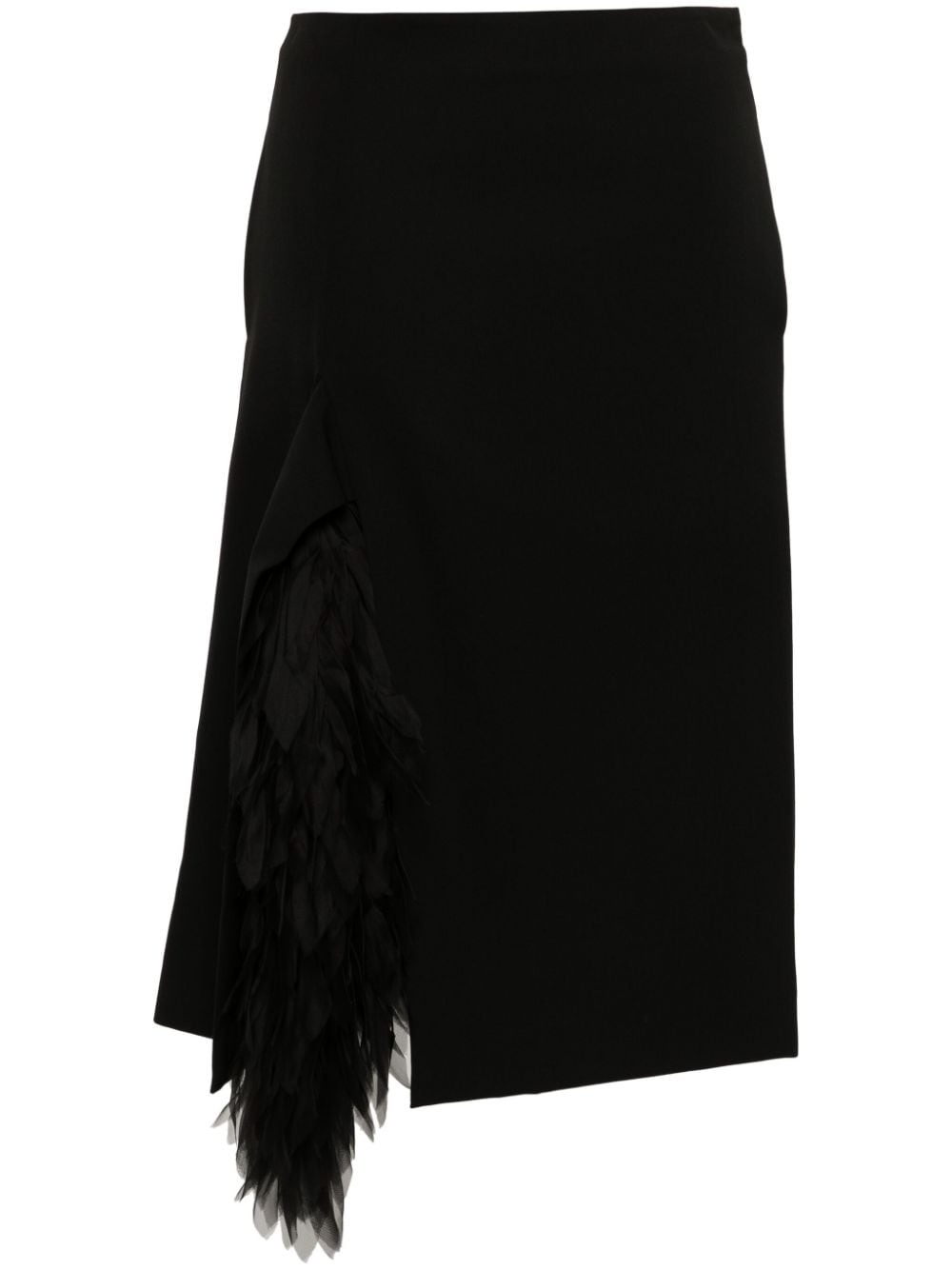 appliquÃ©-detailed midi skirt - 1