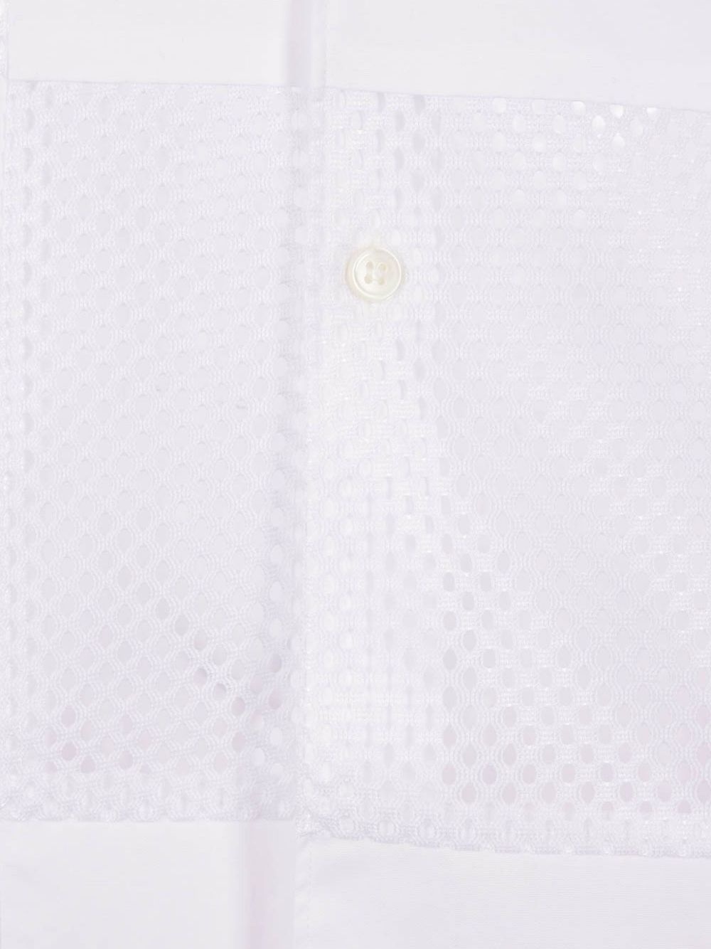 mesh-panelling shirt - 5